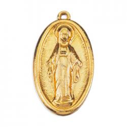  1\" GOLD PLATED MIRACULOUS MEDAL (25 PC) 